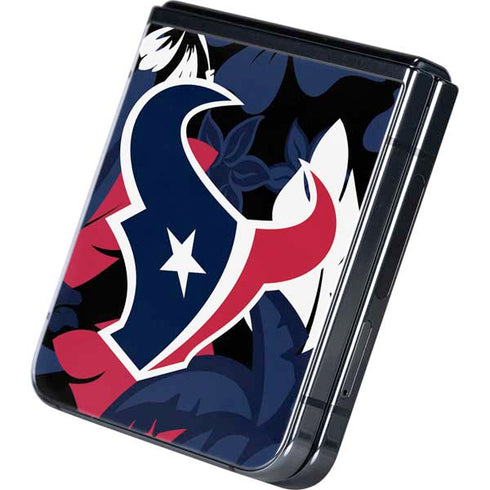 NFL Houston Texans Tropical Print Galaxy Z Flip5 5G Skin