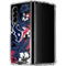 NFL Houston Texans Tropical Print Galaxy Z Fold4 5G Clear Case