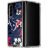 NFL Houston Texans Tropical Print Galaxy Z Fold4 5G Clear Case