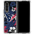 NFL Houston Texans Tropical Print Galaxy Z Fold4 5G Clear Case
