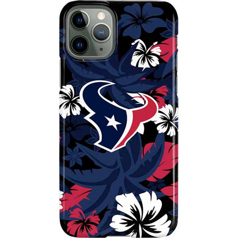 NFL Houston Texans Tropical Print iPhone 11 Pro Lite Case