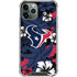 NFL Houston Texans Tropical Print iPhone 11 Pro Max Clear Case