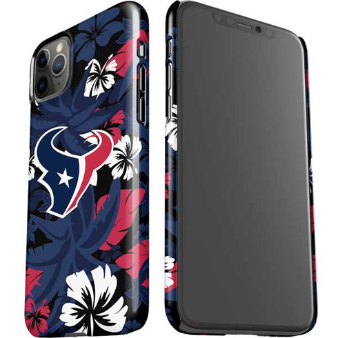 NFL Houston Texans Tropical Print iPhone 11 Pro Max Lite Case