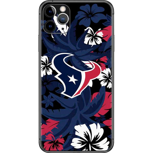 NFL Houston Texans Tropical Print iPhone 11 Pro Max Skin