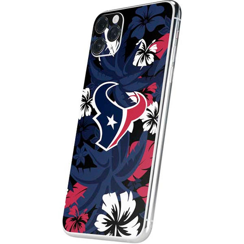 NFL Houston Texans Tropical Print iPhone 11 Pro Max Skin
