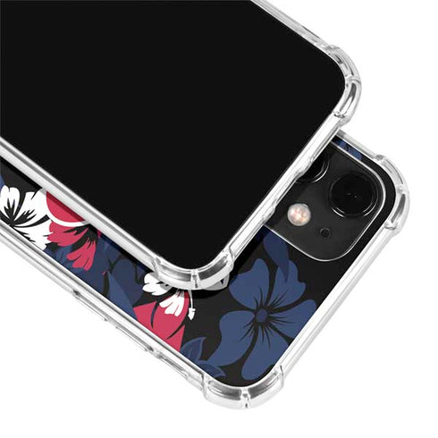 NFL Houston Texans Tropical Print iPhone 12 Clear Case