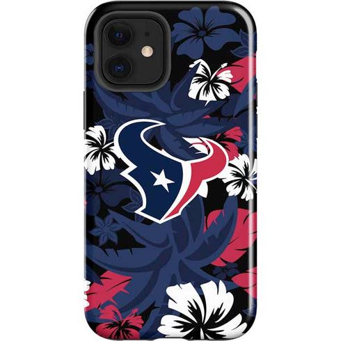 NFL Houston Texans Tropical Print iPhone 12 Impact Case