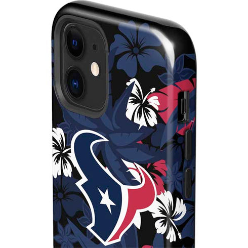 NFL Houston Texans Tropical Print iPhone 12 Mini Impact Case
