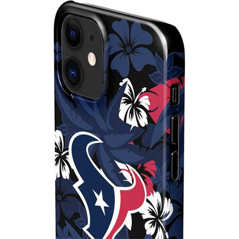 NFL Houston Texans Tropical Print iPhone 12 Mini Lite Case