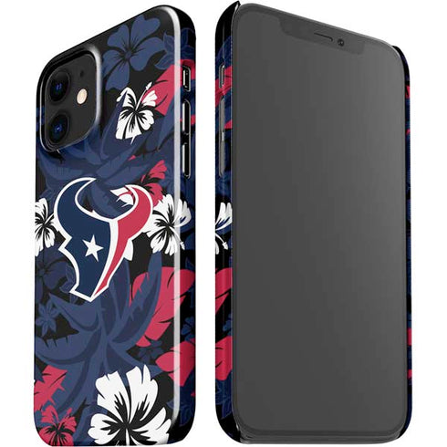 NFL Houston Texans Tropical Print iPhone 12 Mini Lite Case