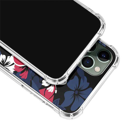 NFL Houston Texans Tropical Print iPhone 12 Pro Clear Case