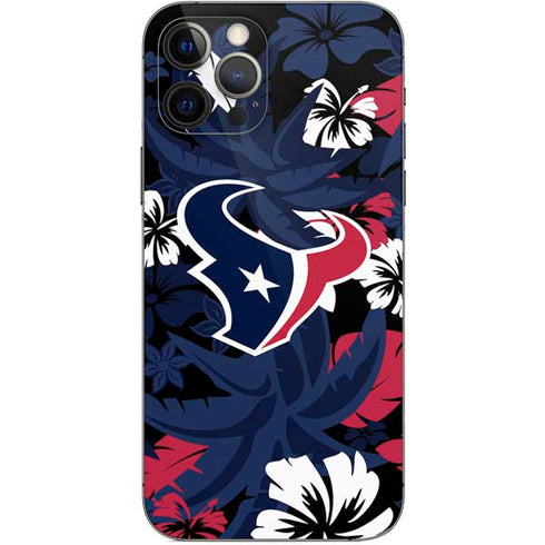 NFL Houston Texans Tropical Print iPhone 12 Pro Skin
