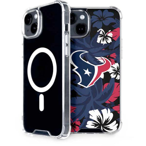 NFL Houston Texans Tropical Print iPhone 13 MagSafe Case
