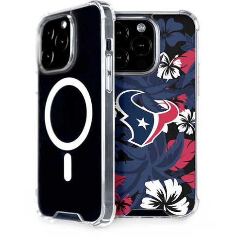 NFL Houston Texans Tropical Print iPhone 13 Pro MagSafe Case