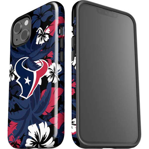 NFL Houston Texans Tropical Print iPhone 15 Impact Case