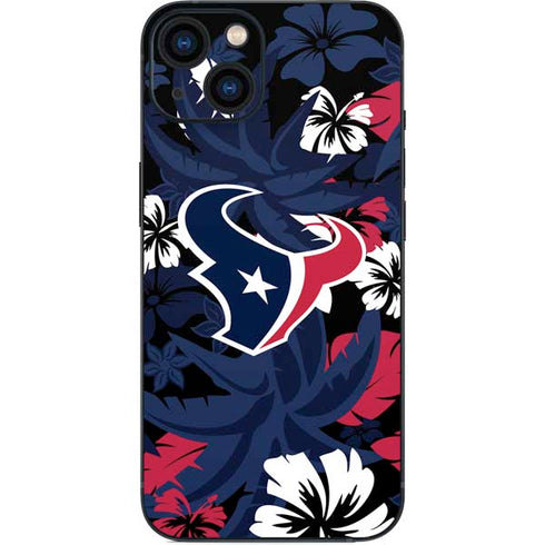 NFL Houston Texans Tropical Print iPhone 14 Plus Skin