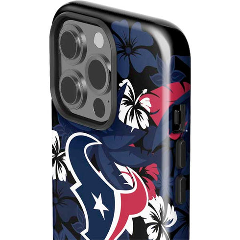 NFL Houston Texans Tropical Print iPhone 15 Pro Impact Case