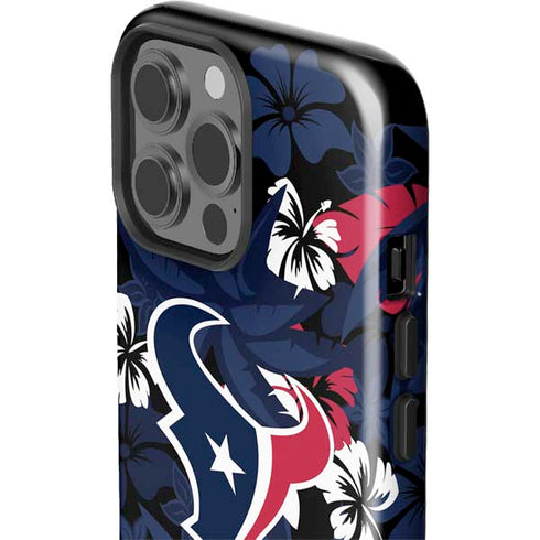 NFL Houston Texans Tropical Print iPhone 15 Pro Max Impact Case
