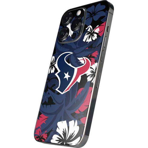 NFL Houston Texans Tropical Print iPhone 14 Pro Skin