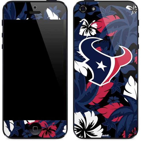 NFL Houston Texans Tropical Print iPhone 5/5s/5SE Skin