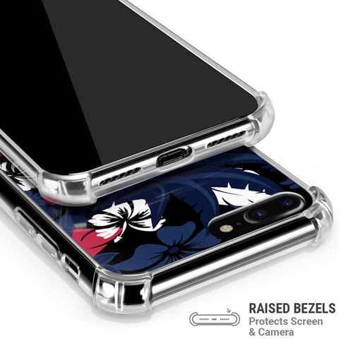 NFL Houston Texans Tropical Print iPhone 7/8 Plus Clear Case