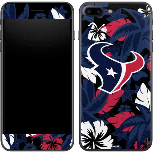 NFL Houston Texans Tropical Print iPhone 8 Plus Skin