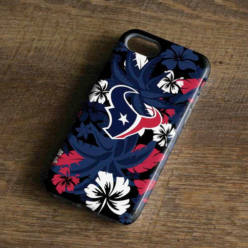 NFL Houston Texans Tropical Print iPhone 8 Pro Case