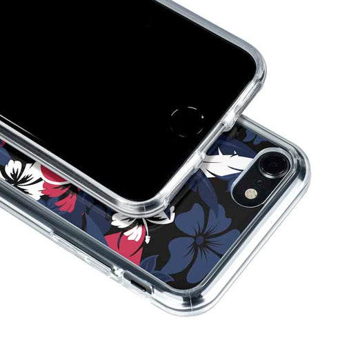 NFL Houston Texans Tropical Print iPhone SE (2nd & 3rd Gen) Clear Case