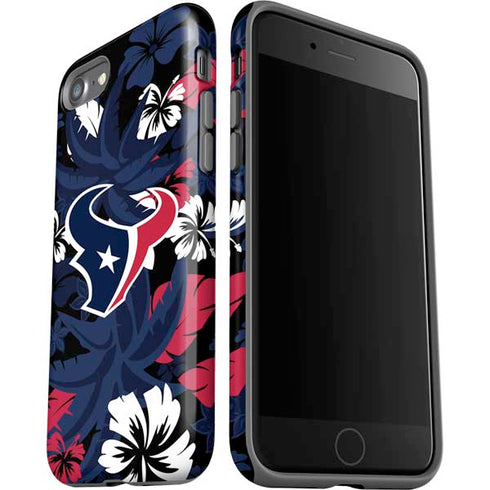 NFL Houston Texans Tropical Print iPhone SE (2nd & 3rd Gen) Pro Case