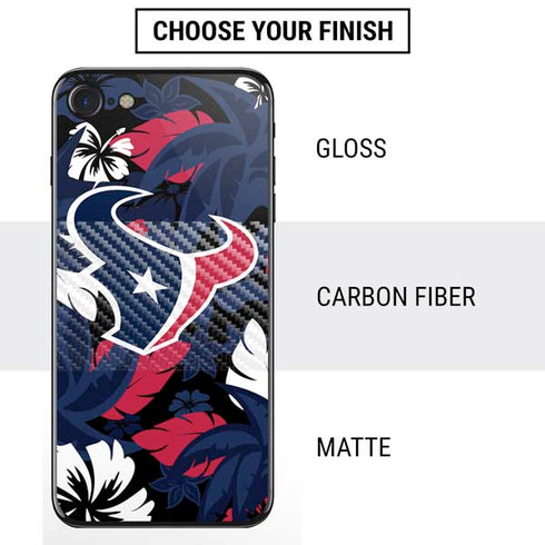 NFL Houston Texans Tropical Print iPhone SE (2nd & 3rd Gen) Skin
