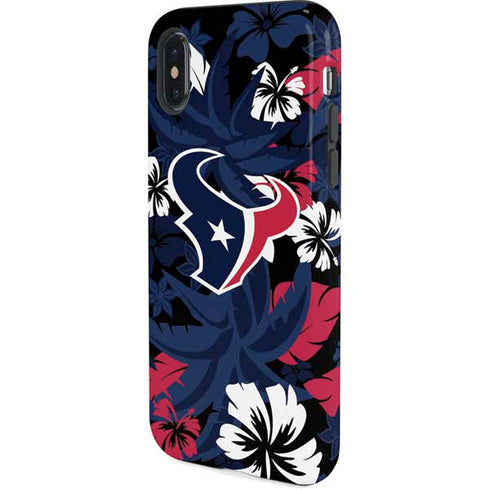 NFL Houston Texans Tropical Print iPhone XS Pro Case