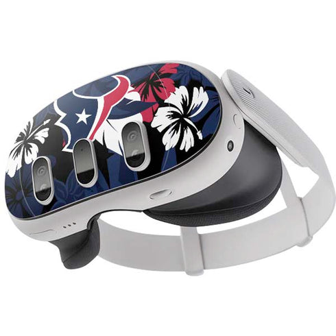 NFL Houston Texans Tropical Print Meta Quest 3 Skin
