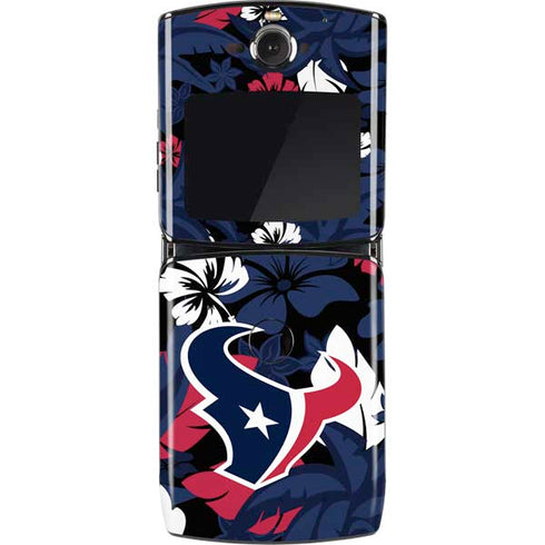 NFL Houston Texans Tropical Print Motorola RAZR Skin