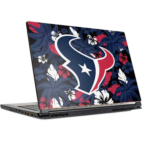 NFL Houston Texans Tropical Print MSI GS65 Stealth Laptop Skin