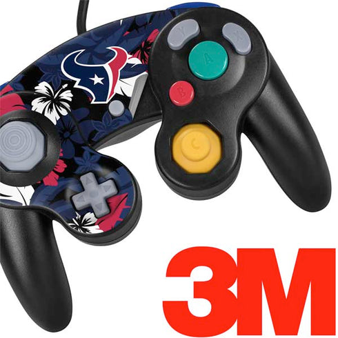 NFL Houston Texans Tropical Print Nintendo GameCube Controller Skin