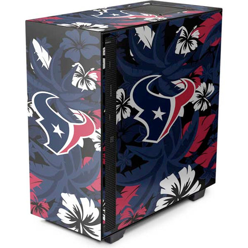 NFL Houston Texans Tropical Print NZXT H510 Compact ATX Mid-Tower Case Skin