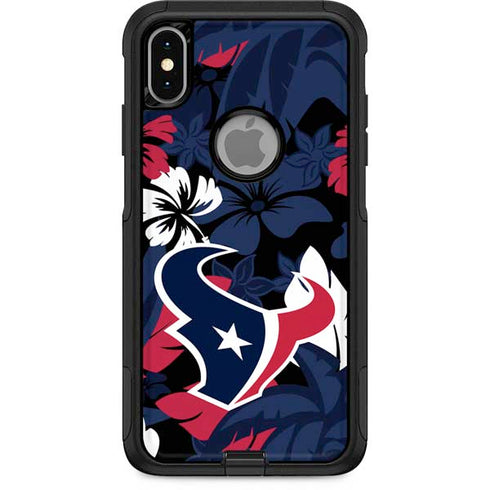 NFL Houston Texans Tropical Print Otterbox Commuter iPhone Skin