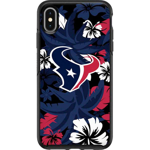 NFL Houston Texans Tropical Print Otterbox Symmetry iPhone Skin