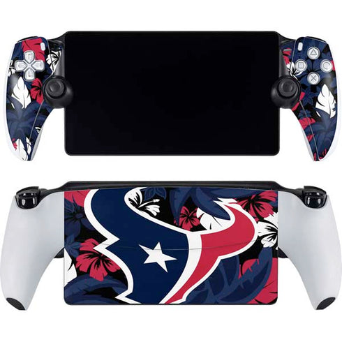 NFL Houston Texans Tropical Print PlayStation Portal Remote Player Skin