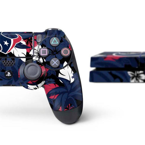 NFL Houston Texans Tropical Print PS4 Console and Controller Bundle Skin
