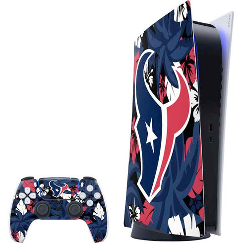 NFL Houston Texans Tropical Print PS5 Digital Edition Bundle Skin