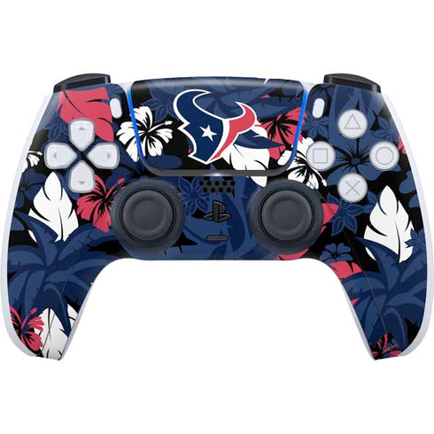 NFL Houston Texans Tropical Print PS5 Controller Skin