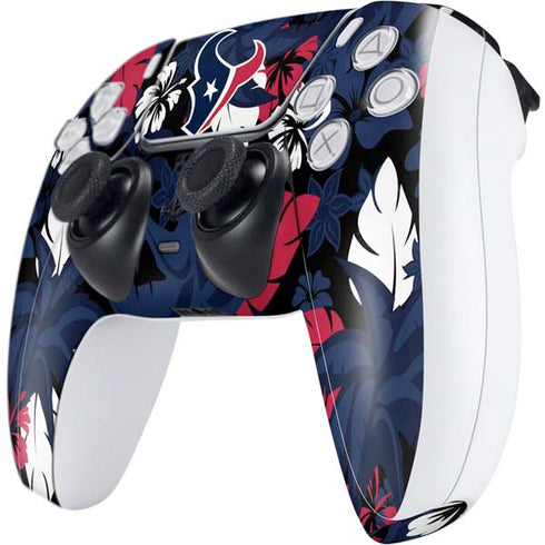 NFL Houston Texans Tropical Print PS5 Controller Skin