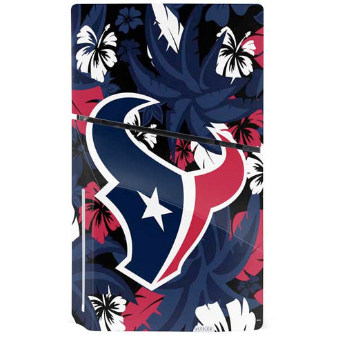 NFL Houston Texans Tropical Print PS5 Slim Disk Bundle Skin