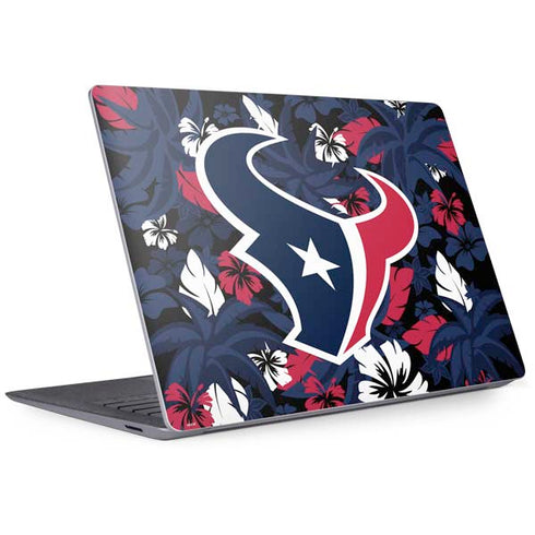 NFL Houston Texans Tropical Print Surface Laptop 3 13.5in Skin