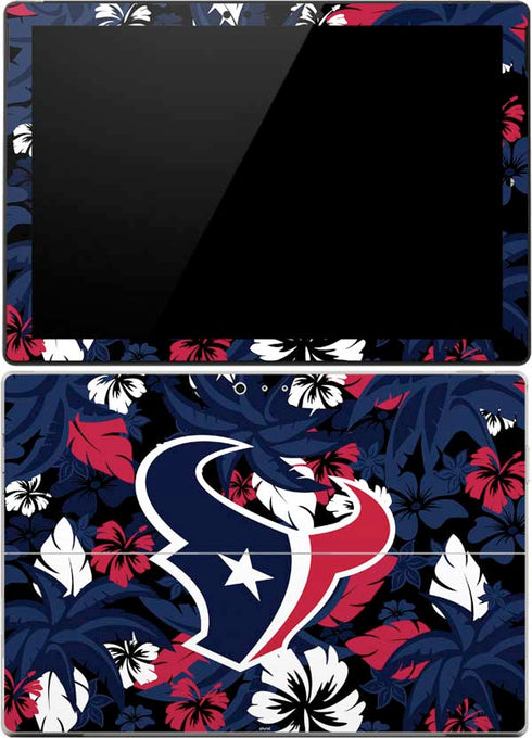 NFL Houston Texans Tropical Print Surface Pro 4 Skin
