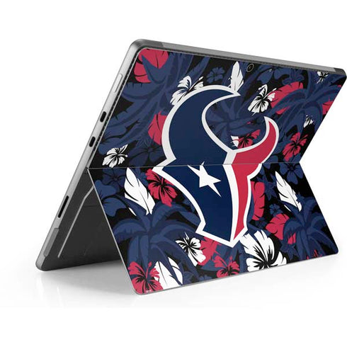 NFL Houston Texans Tropical Print Surface Pro 9 Skin