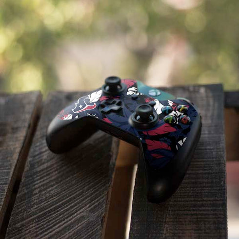 NFL Houston Texans Tropical Print Xbox One Controller Skin