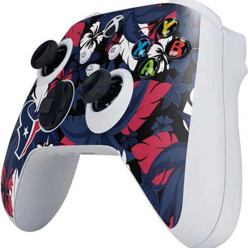 NFL Houston Texans Tropical Print Xbox Series S Controller Skin