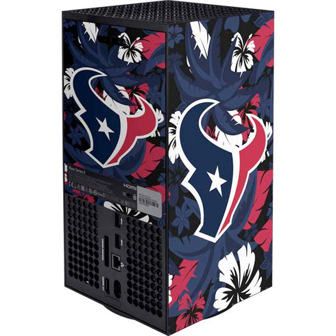 NFL Houston Texans Tropical Print Xbox Series X Bundle Skin